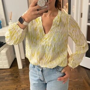 Boden Amalfi Silk Long-Sleeve Blouse